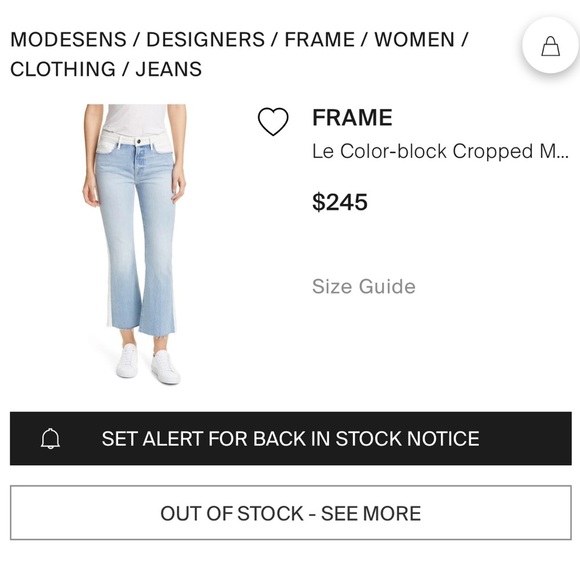 BUNDLE 3 for $75 
FRAME “Le crop mini boot” Olin color block tuxedo stripe jeans - Picture 6 of 9